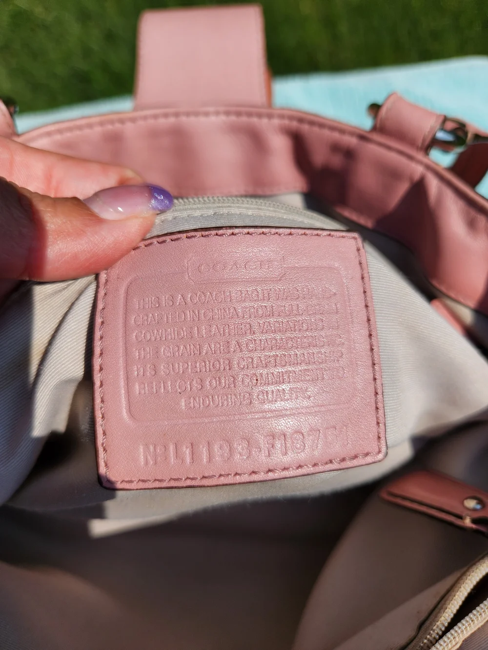 Coach Soho Leather East/West Tote In Pink